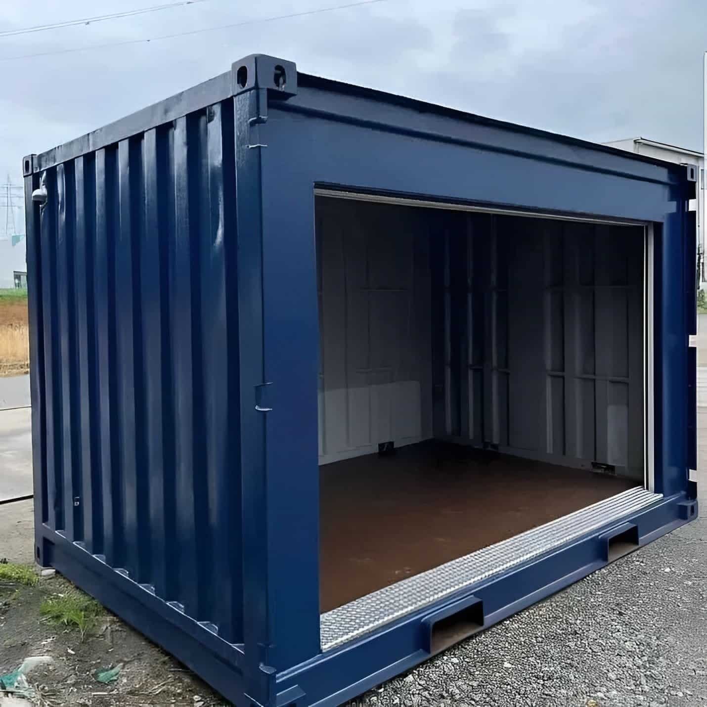 10ft Side Roll-Up Door Storage Container – Corten Steel, Weather-Resistant - Image 2
