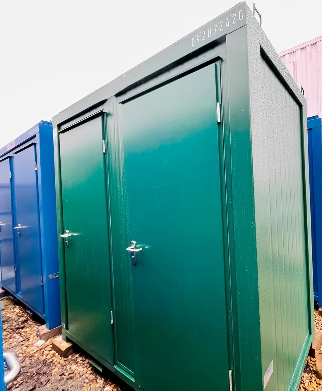 8Ft x 5Ft Double Mains Toilet 1+1 (Green) - Image 10