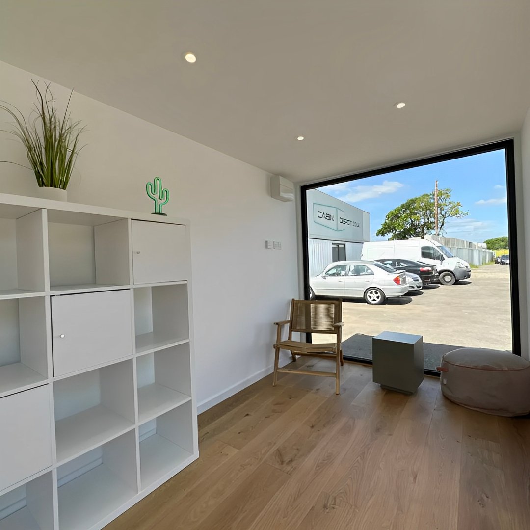 20ft x 8ft Custom Shipping Container Converted Office | Portable Building | Garden Office - Image 9