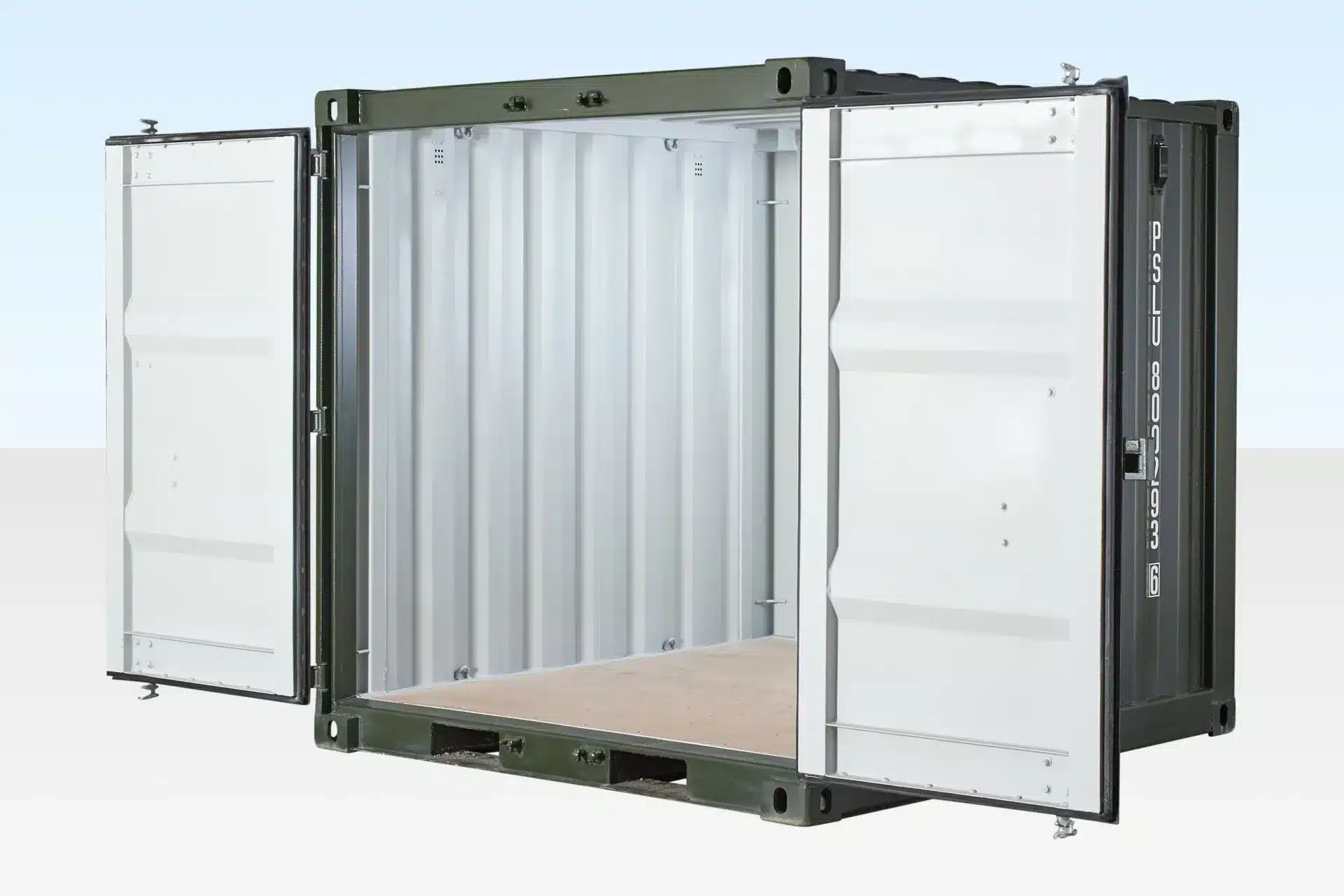 8ft One Trip Green Steel Shipping Container – ISO Certified & Durable - Image 5