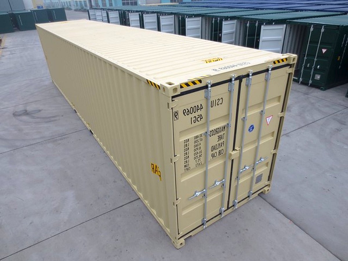 New 40ft Double Door High Cube Shipping Container in Boston, Massachusetts